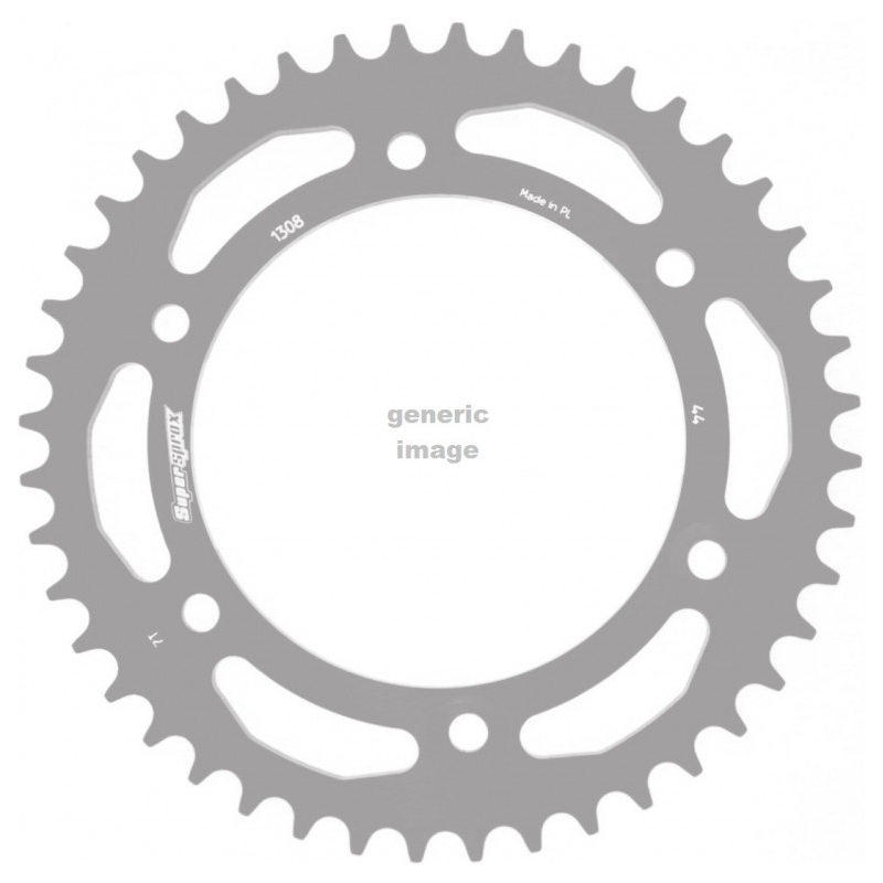 Rear ALU sprocket SUPERSPROX Negru 50T, 520