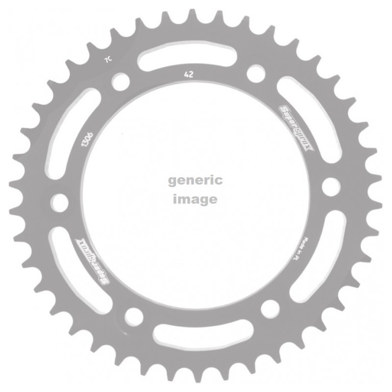 Rear ALU sprocket SUPERSPROX Negru 43T, 530