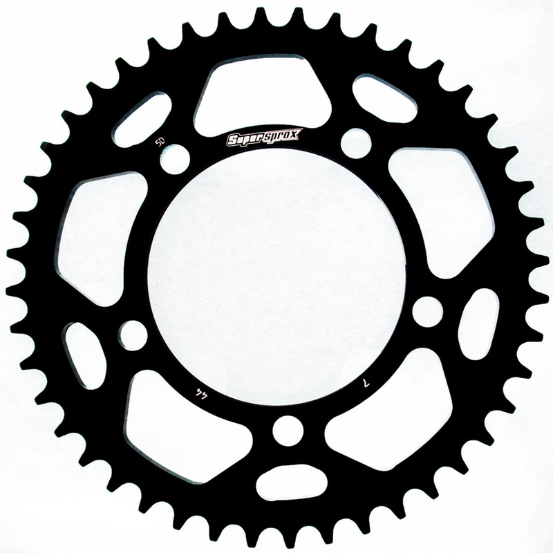 Rear ALU sprocket SUPERSPROX Negru 44T, 525