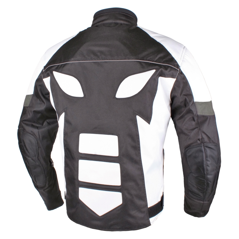 RSA Greby negru și alb jachetă de motociclete výprodej lichidare