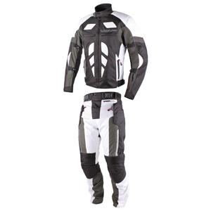 Salopetă de motociclist RSA Greby alb-negru pentru bărbați lichidare
