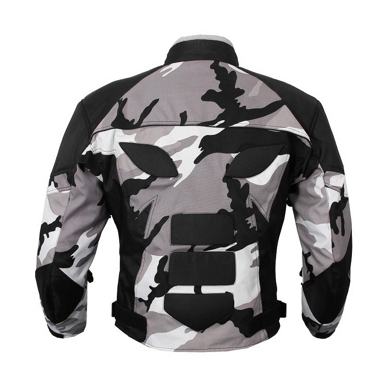 Jachetă pentru motociclete RSA Camuflaj gri - calitate II