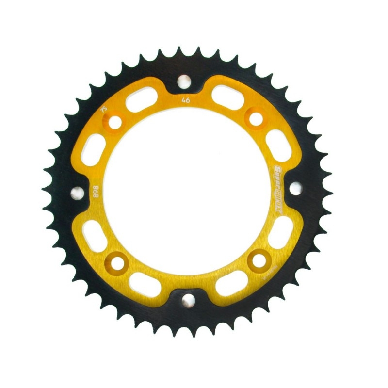 Rear sprocket SUPERSPROX STEALTH auriu 46T, 428