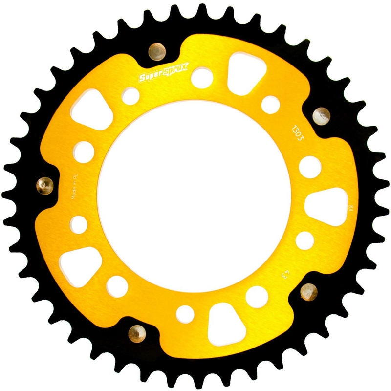 Rear sprocket SUPERSPROX STEALTH auriu 43T, 520