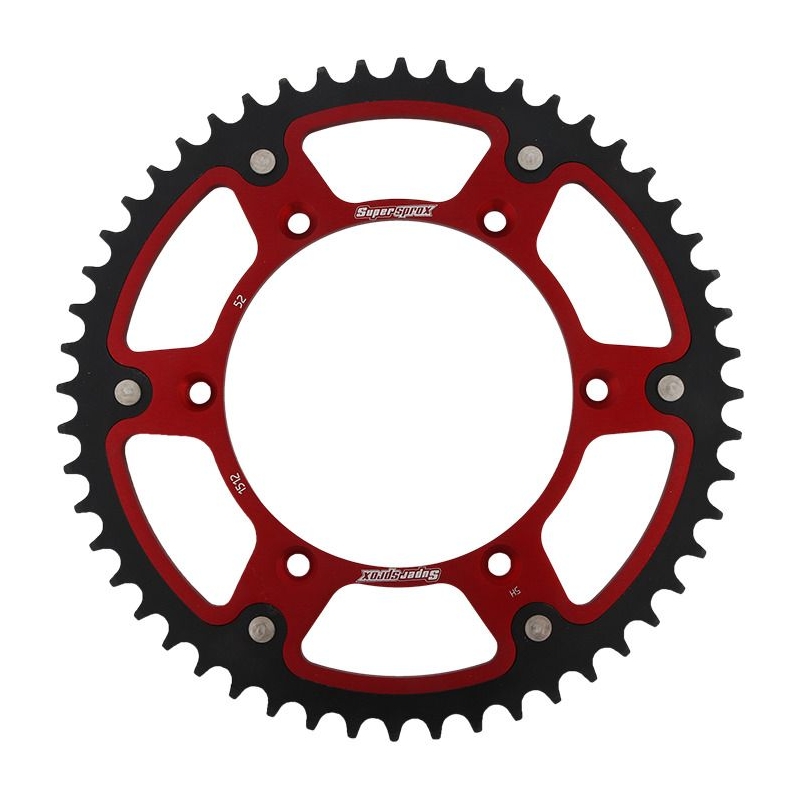 Rear sprocket SUPERSPROX STEALTH Rosu 52T, 520