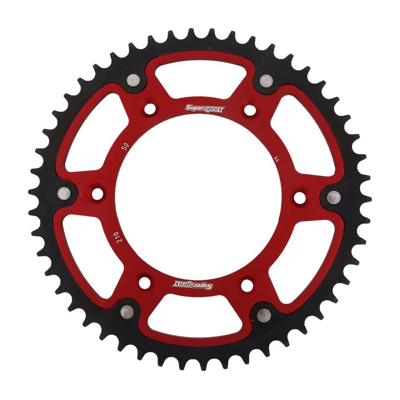 Rear sprocket SUPERSPROX STEALTH Rosu 50T, 520