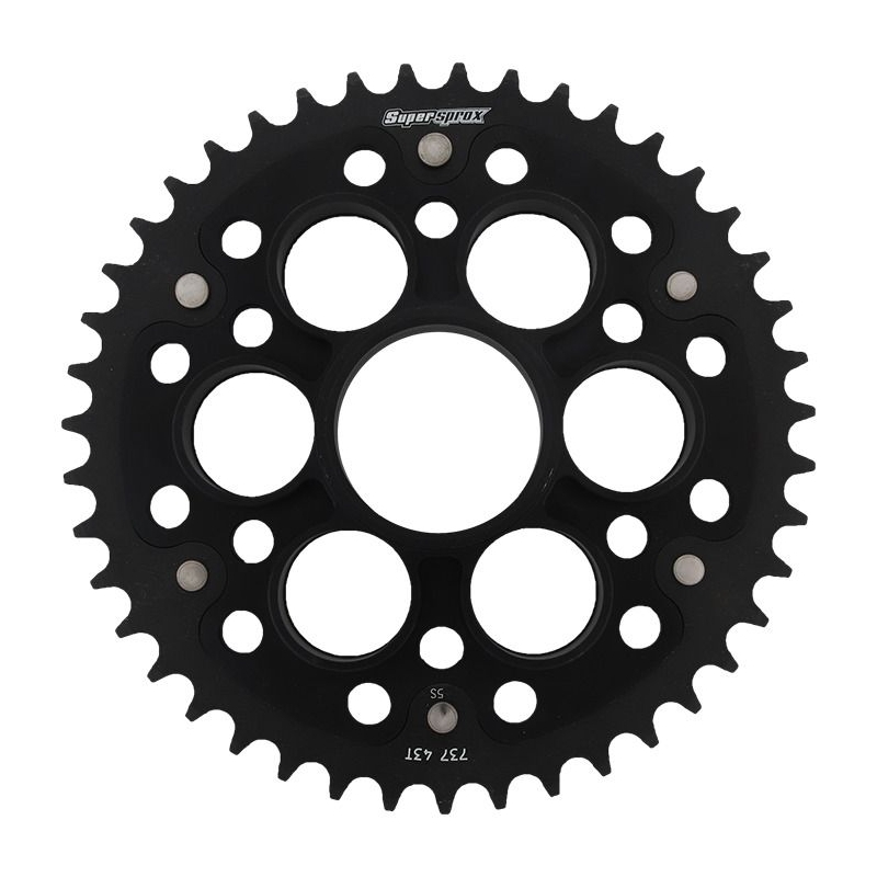 Rear sprocket SUPERSPROX STEALTH Negru 43T, 520