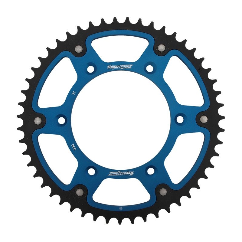 Rear sprocket SUPERSPROX STEALTH Albastru 51T, 520