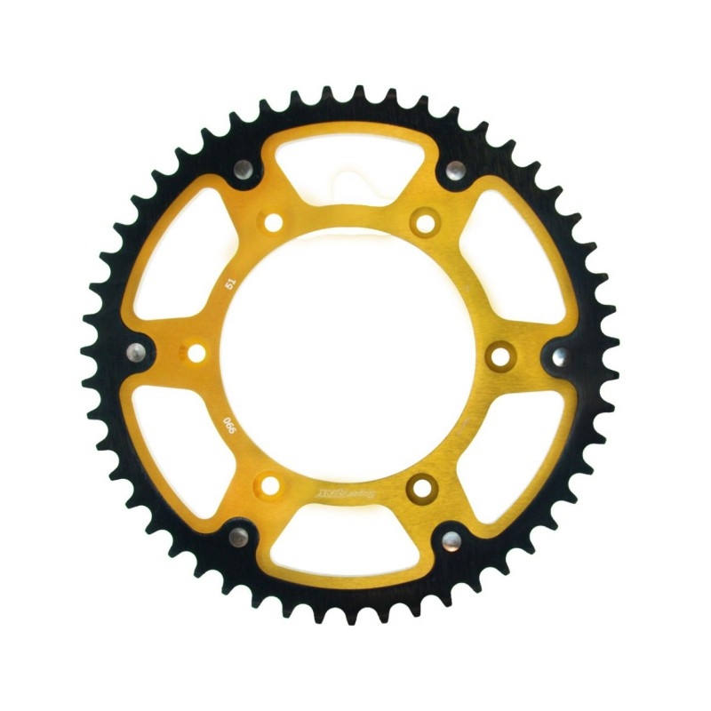 Rear sprocket SUPERSPROX STEALTH auriu 51T, 520