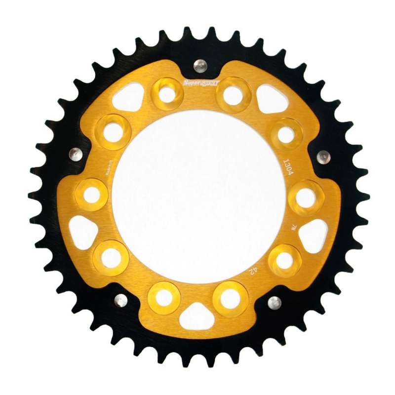 Rear sprocket SUPERSPROX STEALTH auriu 42T, 525