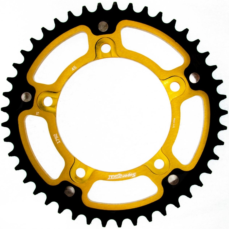 Rear sprocket SUPERSPROX STEALTH auriu 45T, 525