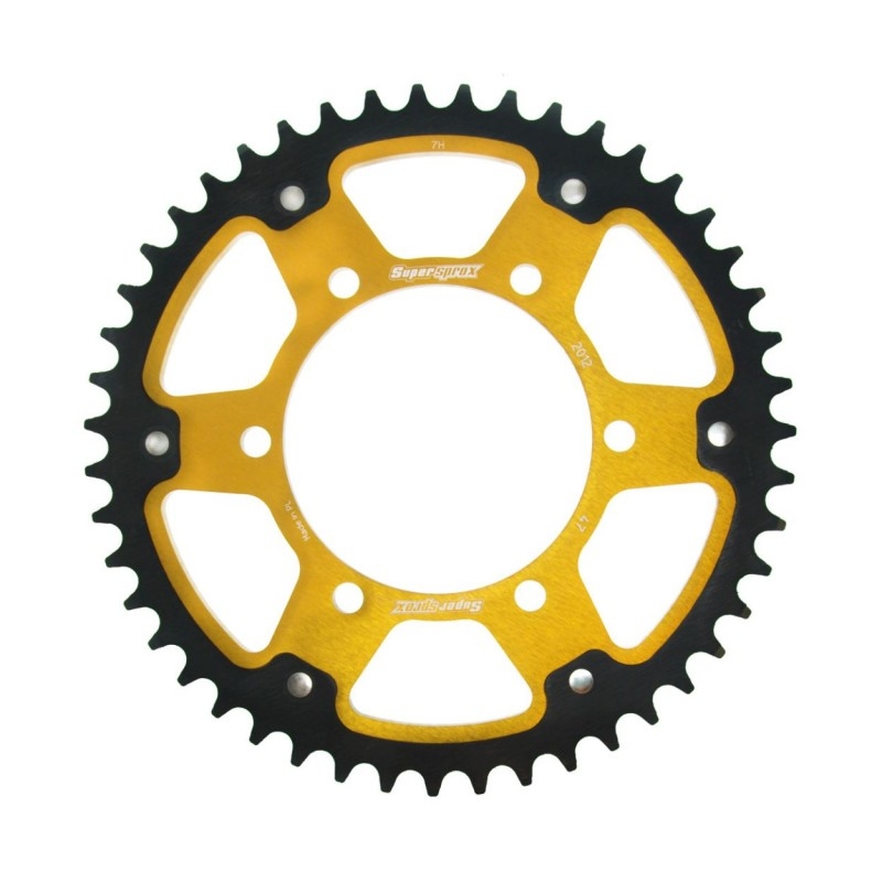 Rear sprocket SUPERSPROX STEALTH auriu 47T, 525
