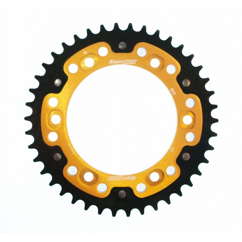 Rear sprocket SUPERSPROX STEALTH auriu 42T, 525