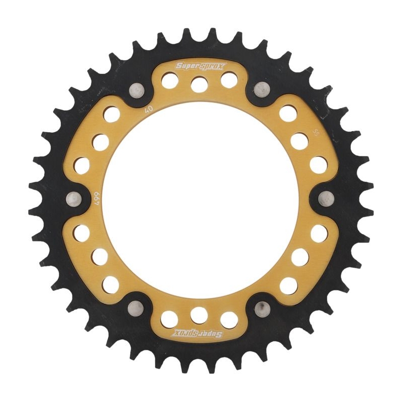 Rear sprocket SUPERSPROX STEALTH auriu 40T, 530