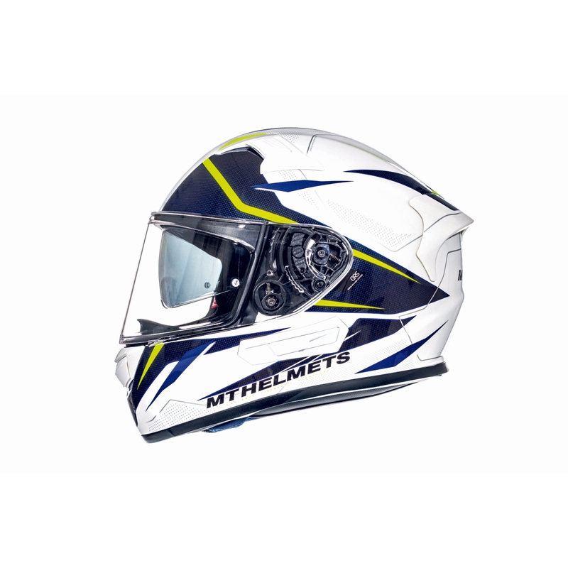 MT Kre Intrepid SV cască de motocicletă integrală MT Kre Intrepid SV alb-galben-fluo