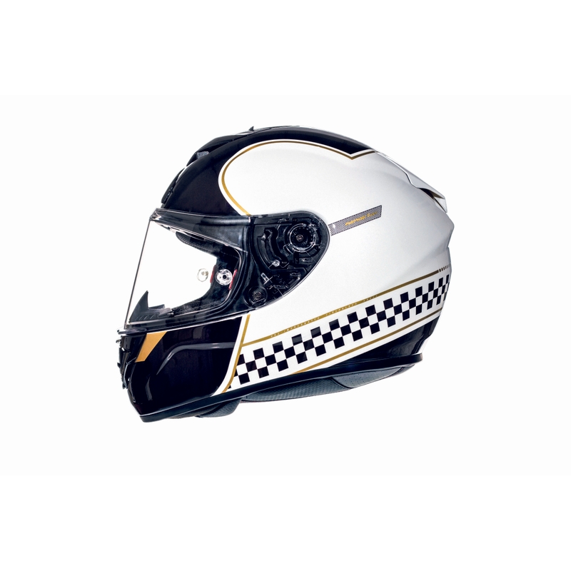 MT Rapide Revival cască de motocicletă integrală negru și alb