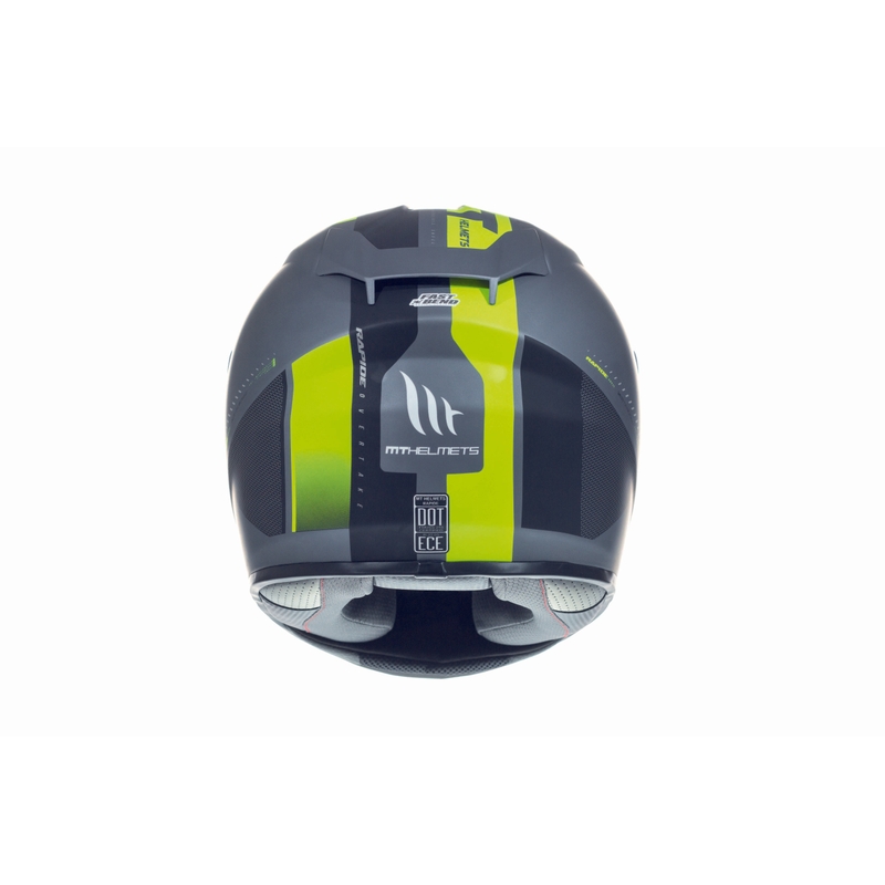 MT Rapide Overtake cască de motocicletă integrală negru mat-fluo galben