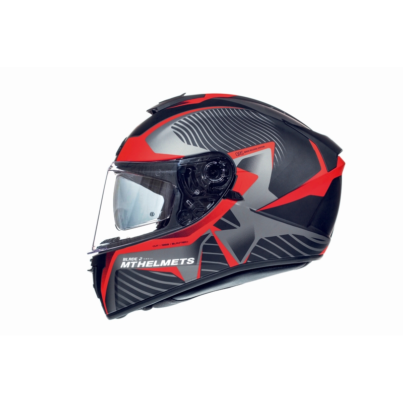 MT Blade 2 SV Blaster cască de motocicletă integrală negru mat-roșu