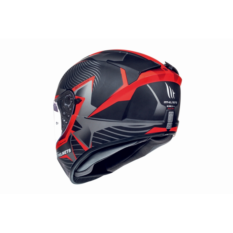 MT Blade 2 SV Blaster cască de motocicletă integrală negru mat-roșu