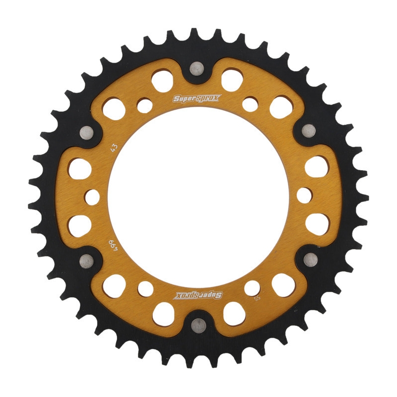 Foaie spate SUPERSPROX STEALTH auriu 43T, 530