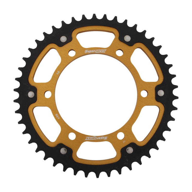 Foaie spate SUPERSPROX STEALTH auriu 46T, 530