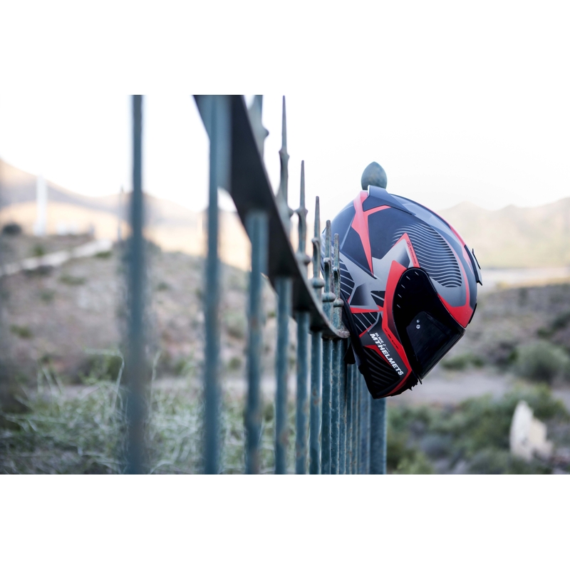 MT Blade 2 SV Blaster cască de motocicletă integrală negru mat-roșu