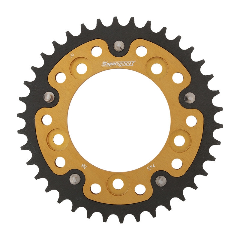 Foaie spate SUPERSPROX STEALTH auriu 38T, 520