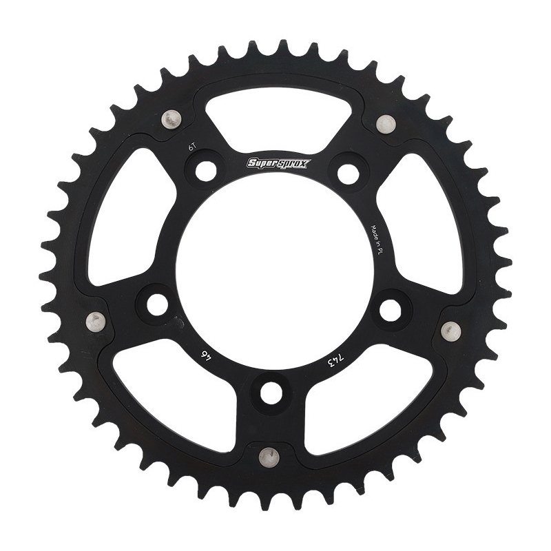 Foaie spate SUPERSPROX STEALTH Negru 46T, 520