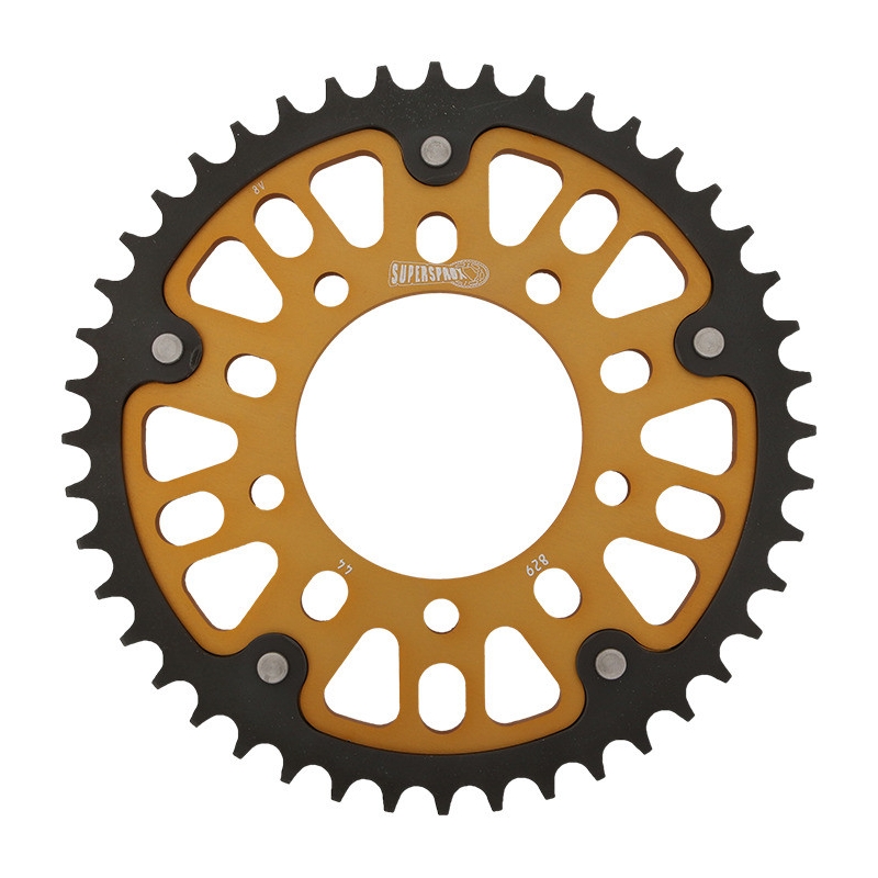 Foaie spate SUPERSPROX STEALTH auriu 44T, 530