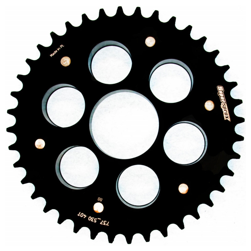 Rear sprocket STEALTH with alloy disc SUPERSPROX STEALTH with alloy disc Negru 40T, 520