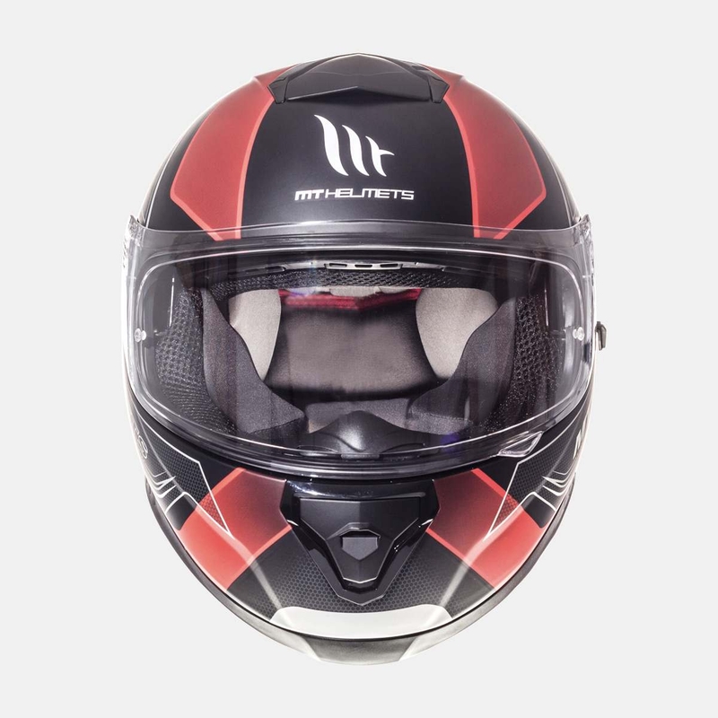 MT Thunder 3 SV Trace cască de motocicletă integrală negru mat-roșu
