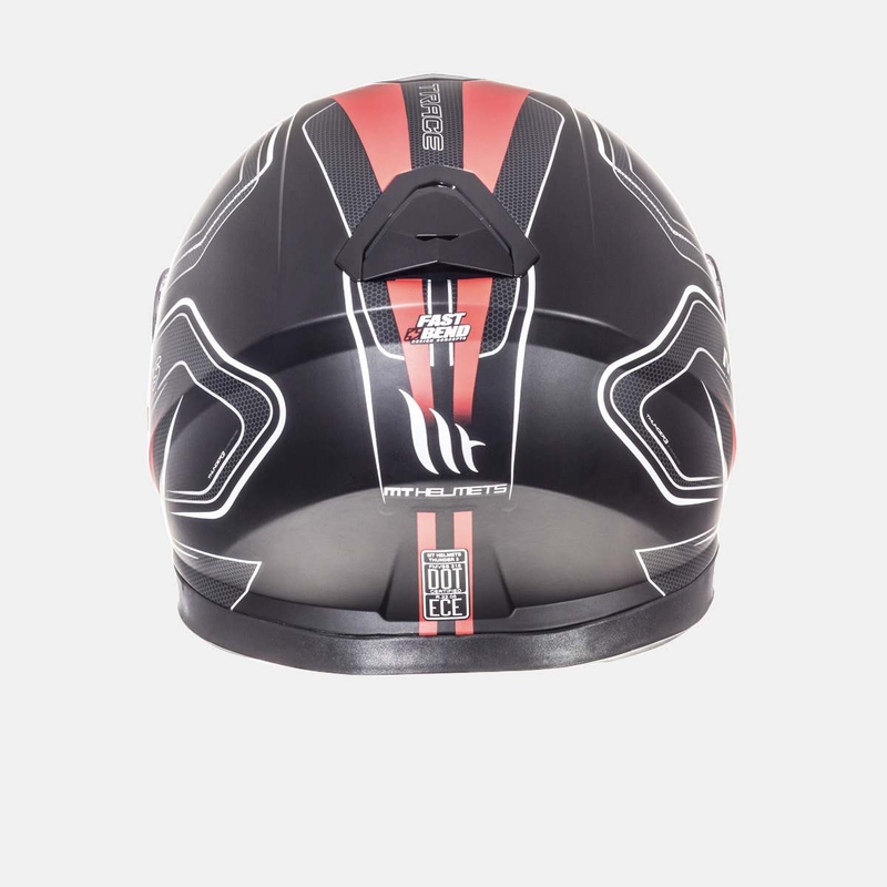 MT Thunder 3 SV Trace cască de motocicletă integrală negru mat-roșu