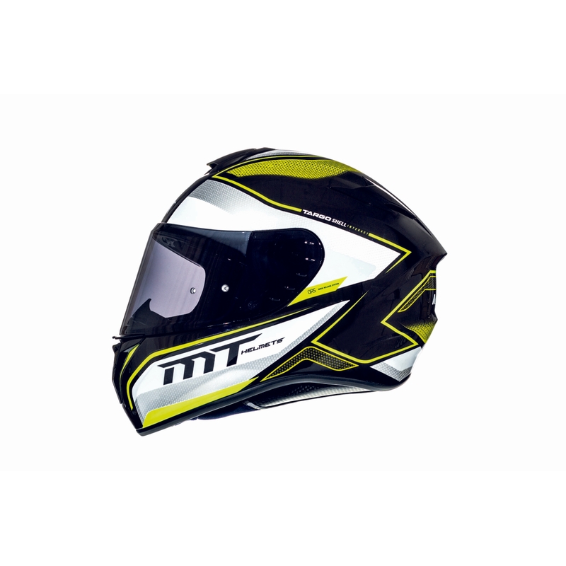 MT Targo Interact cască de motocicletă integrală alb-galben-fluo