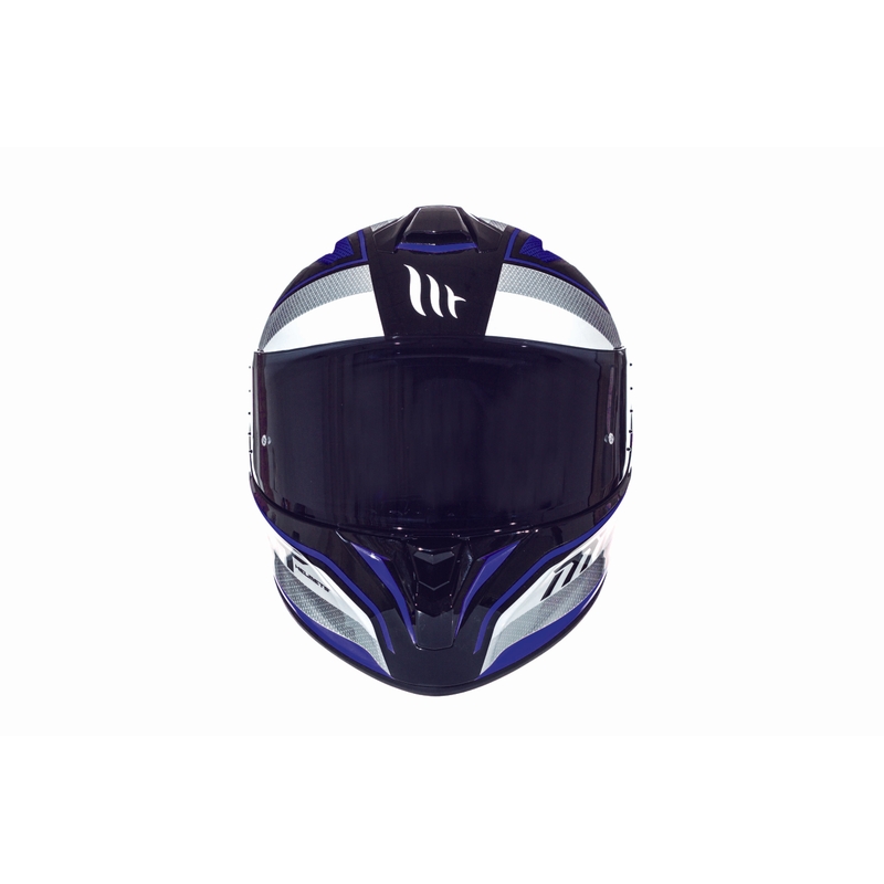 MT Targo Interact cască de motociclist integrală alb-albastru