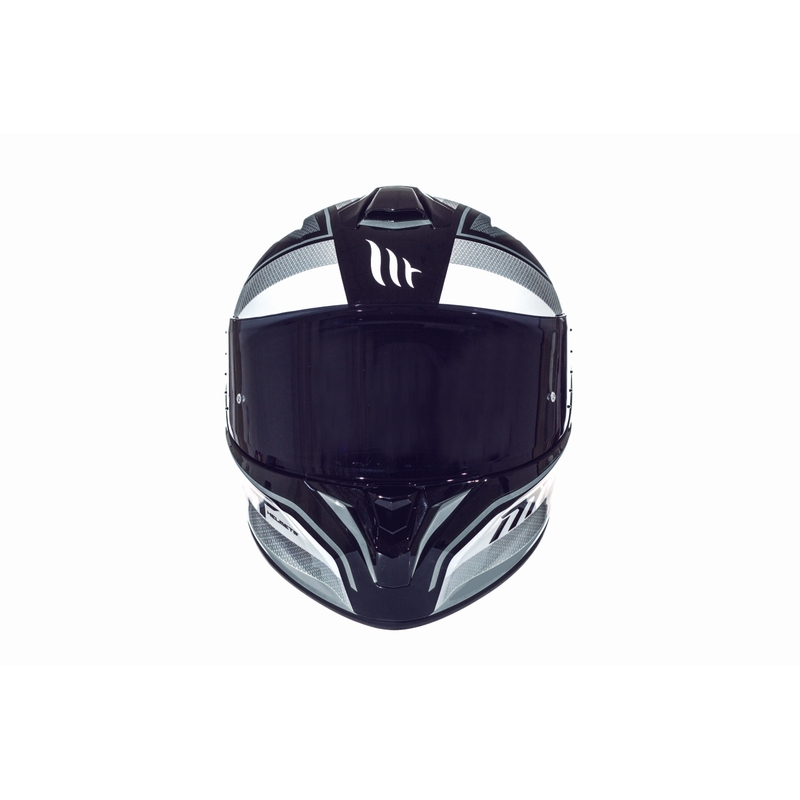 MT Targo Interact cască de motociclist integrală albă-gri