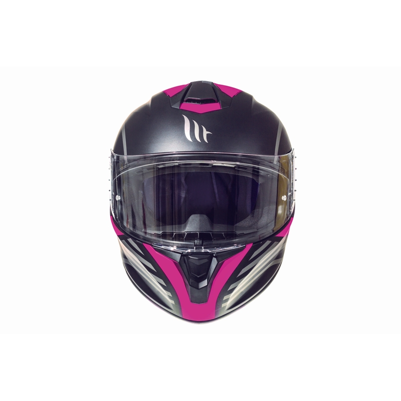 MT Targo Doppler Fluo roz mată mată cască de motocicletă integrală lichidare