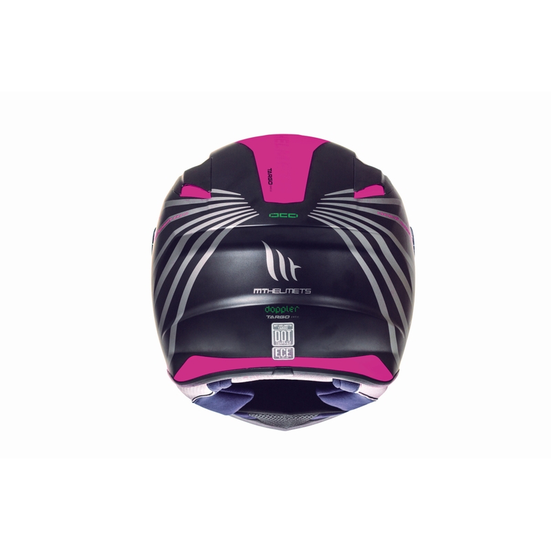 MT Targo Doppler Fluo roz mată mată cască de motocicletă integrală lichidare