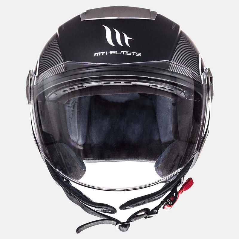 Cască de motocicletă Open MT City Eleven SV Tron negru mat alb lichidare