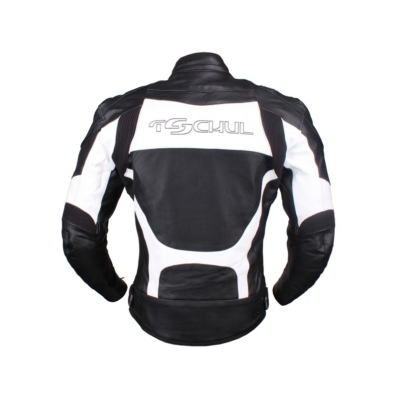 Geacă de motocicletă Tschul 841 alb-negru - II. calitate
