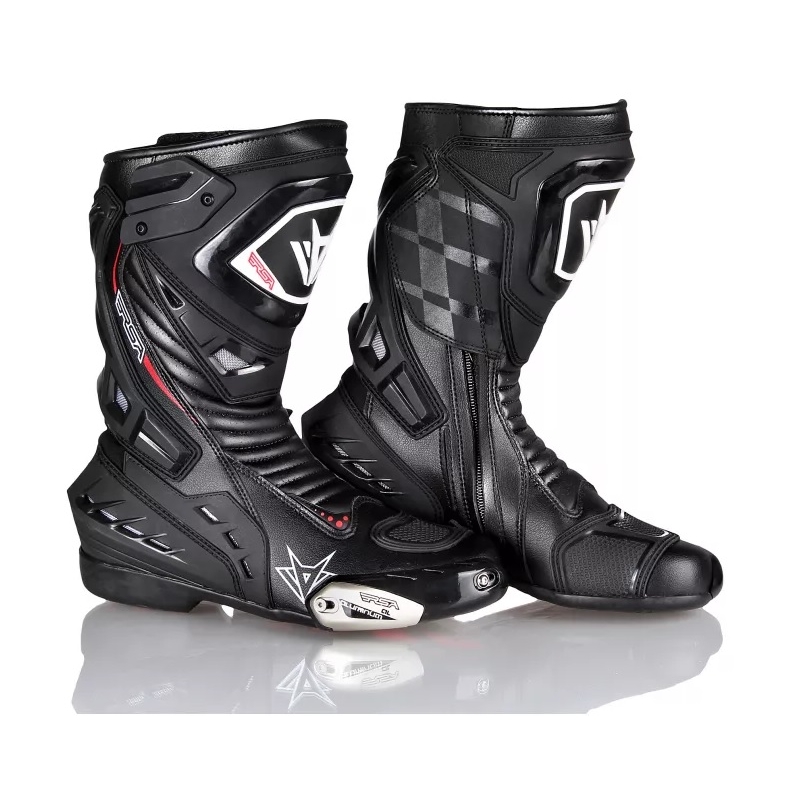 Cizme de motocicletă RSA GP-01 negru - calitate II
