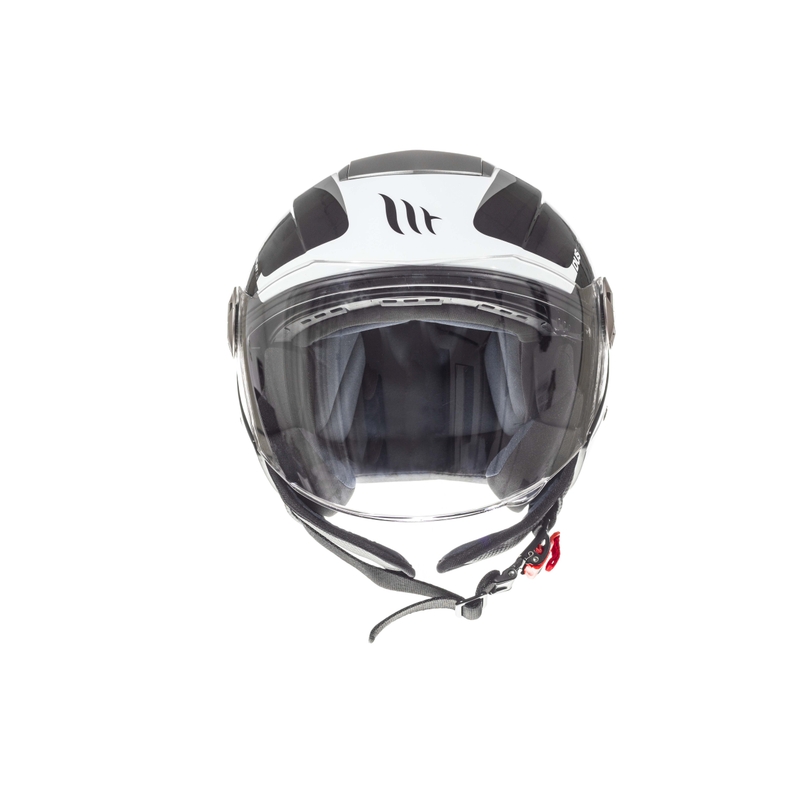 MT City Eleven SV Spark negru, alb și gri Casca de motocicletă deschisă lichidare