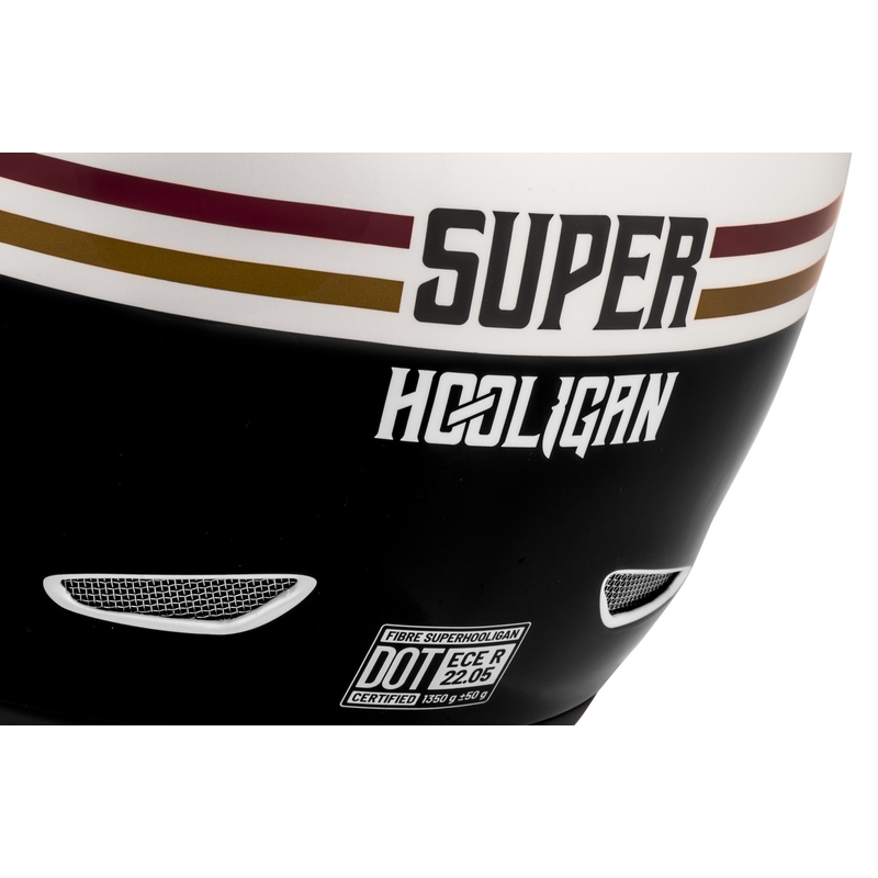 Cască de motocicletă integrală Cassida Fibre Super Hooligan negru și cupru lichidare