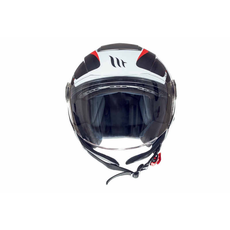 MT City Eleven SV Spark Spark negru-alb-roșu deschis casca de motocicletă lichidare