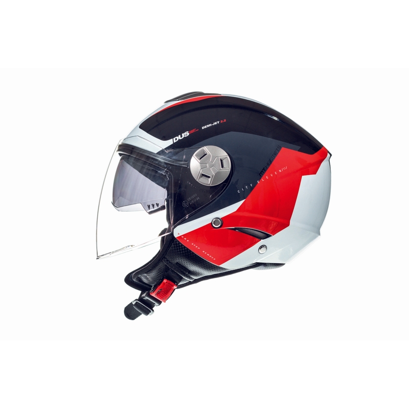 MT City Eleven SV Spark Spark negru-alb-roșu deschis casca de motocicletă lichidare