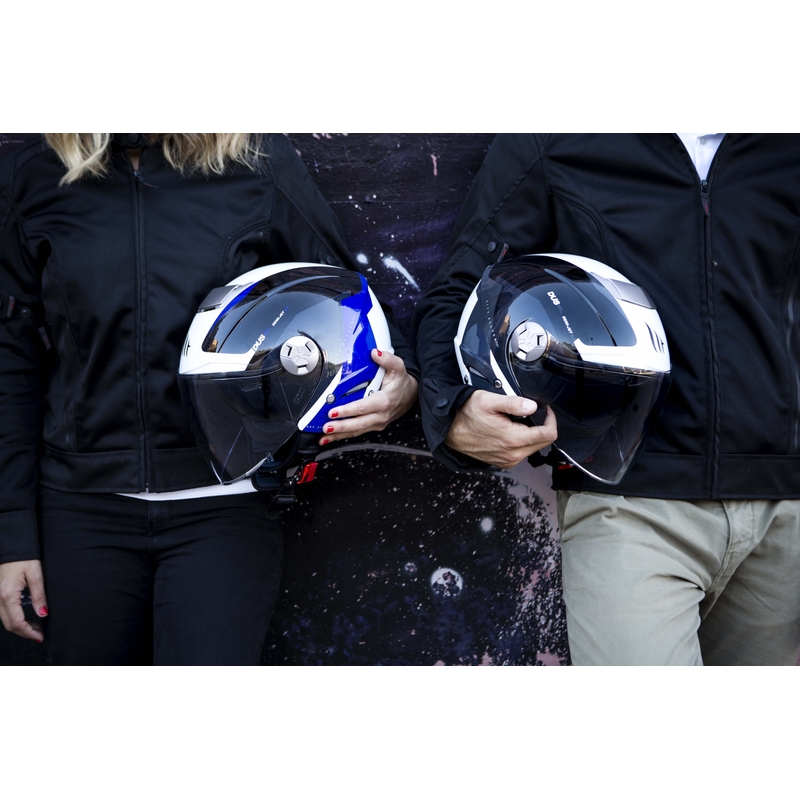 MT City Eleven SV Spark Spark negru-alb-roșu deschis casca de motocicletă lichidare