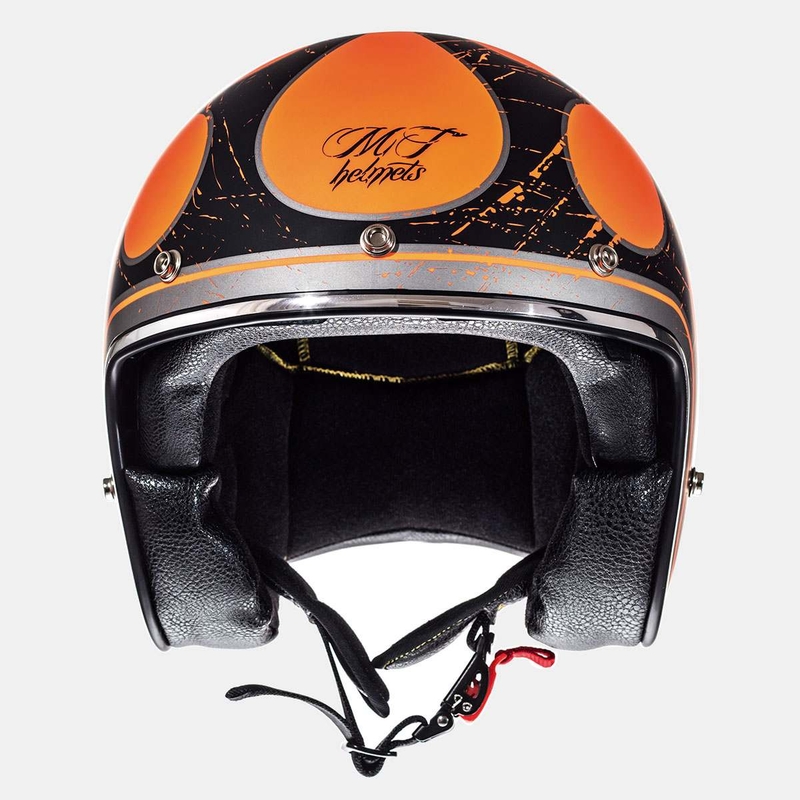 MT LeMans SV Flaming fluo portocaliu deschis casca de motocicletă lichidare
