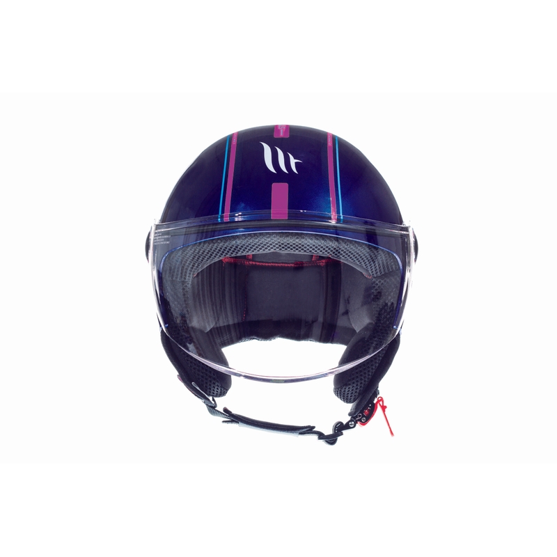 Cască de motocicletă Open MT Street Entire Blue-Fluo Pink Vânzări lichidare