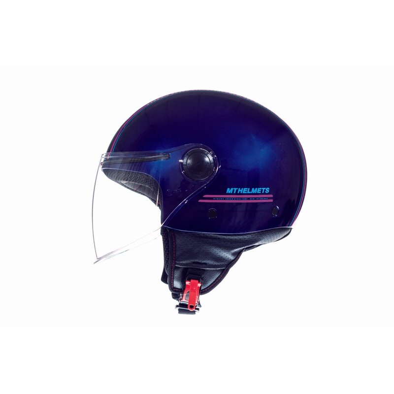 Cască de motocicletă Open MT Street Entire Blue-Fluo Pink Vânzări lichidare