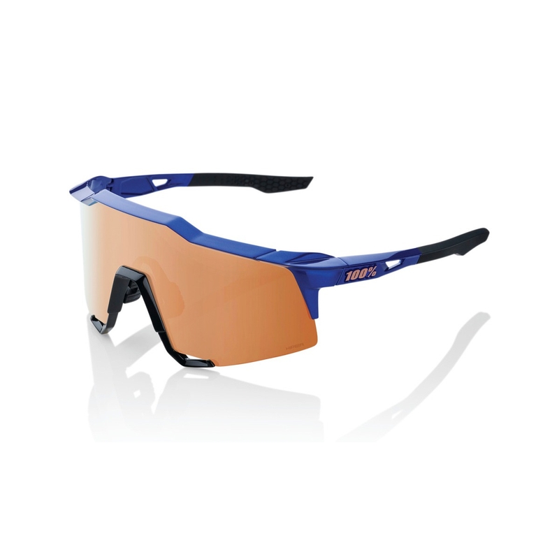 Ochelari de soare 100% SPEEDCRAFT Gloss Cobalt Blue albastru-negru (sticlă HIPER)