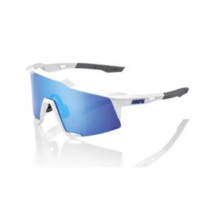 Ochelari de soare 100% SPEEDCRAFT Matte White alb-gri (sticlă albastră)